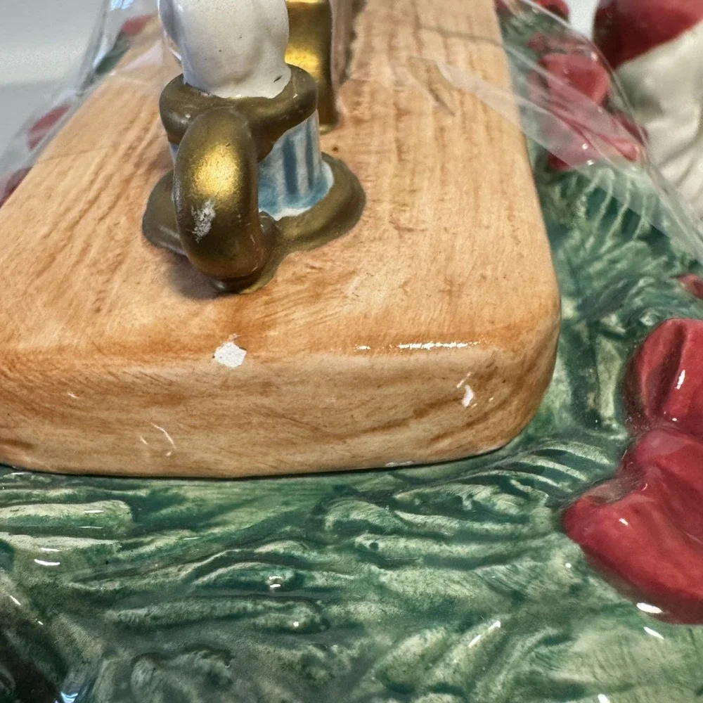Omnibus by Fitz and Floyd 1996 Santa Christmas‎ Tea Pot 32 oz Head Painted